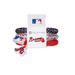 Teleties Atlanta Braves Small Hair Ties – Red & Blue (Official MLB)