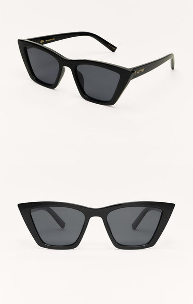 Sunglasses Villa - Polished Black-Grey Polarized