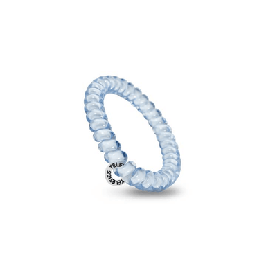 Teleties Washed Denim Small Spiral Hair Ties