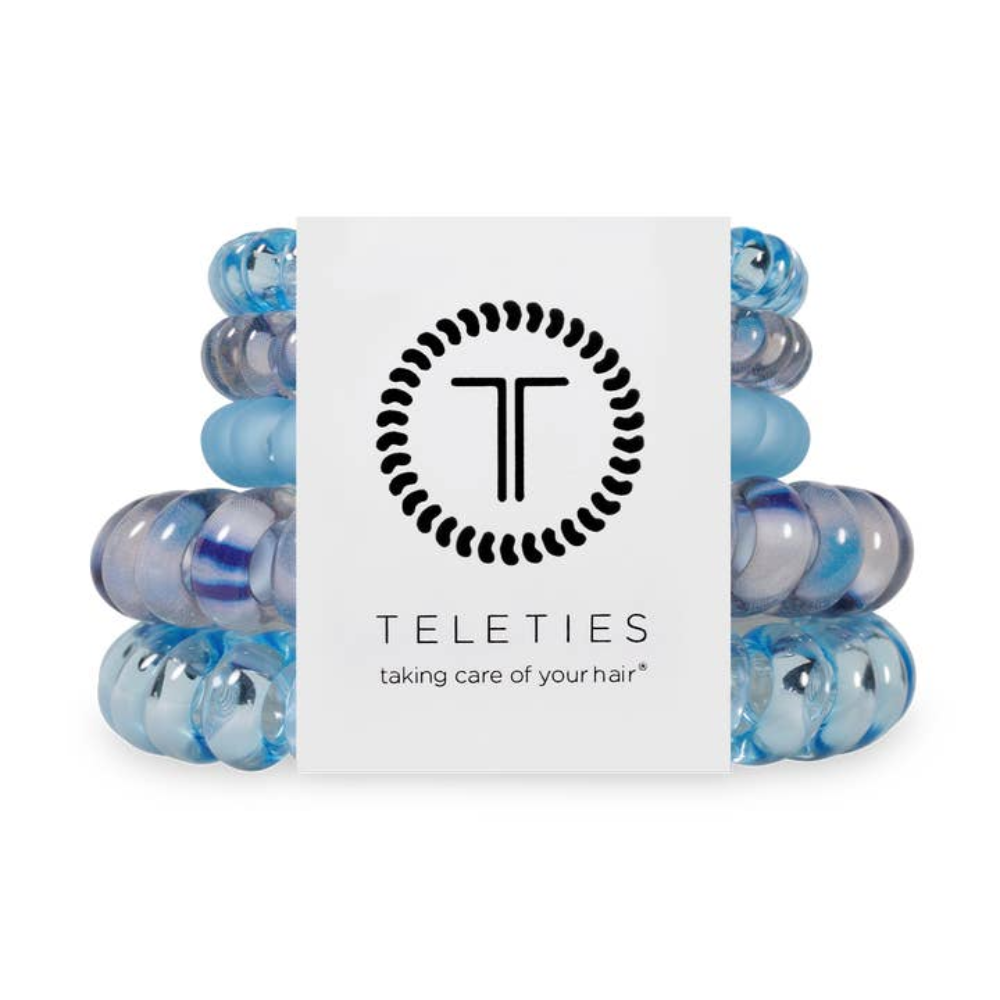 Teleties Spiral Hair Coils - Mix Pack - Blue Lagoon