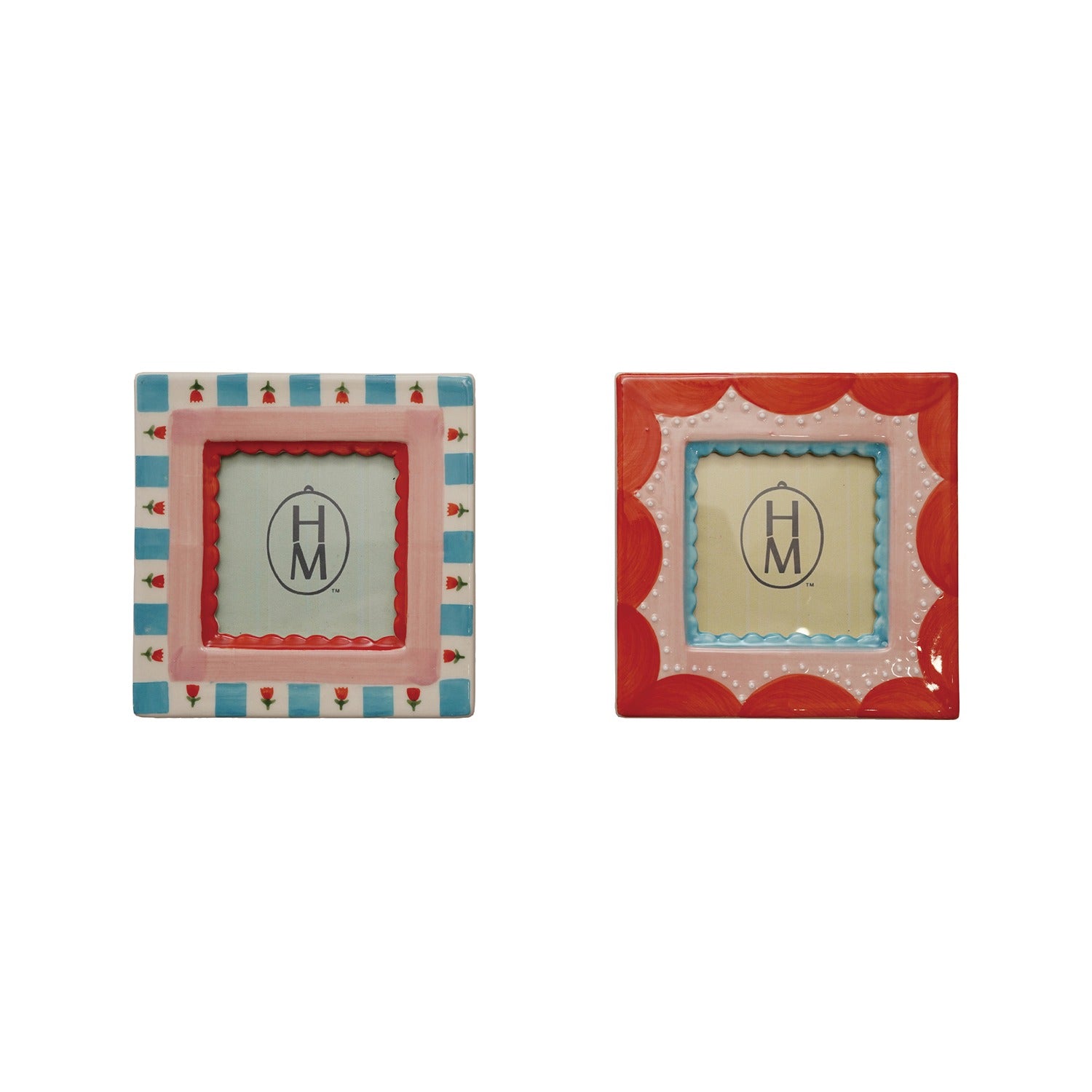 Stoneware Frame 4-1/2" Sq