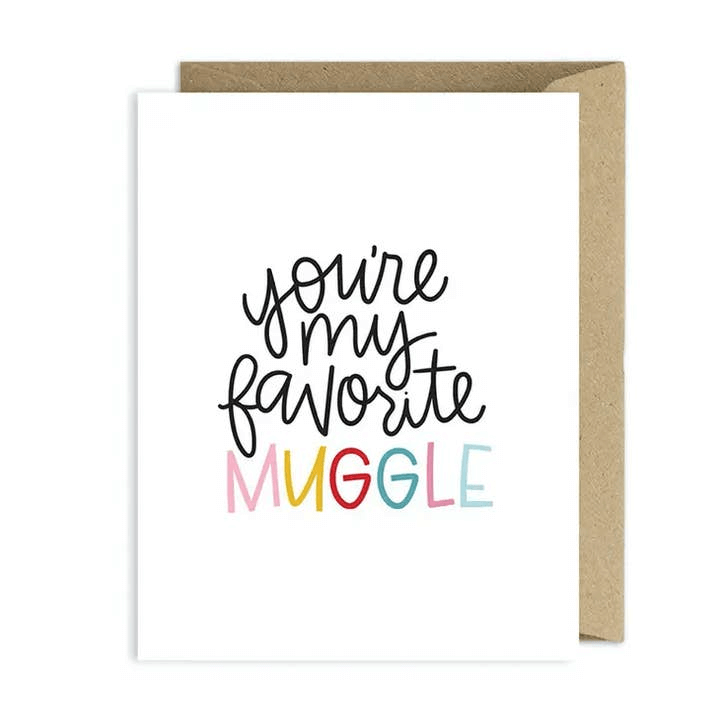 Harry Potter Inspired Love Card - You're My Favorite Muggle