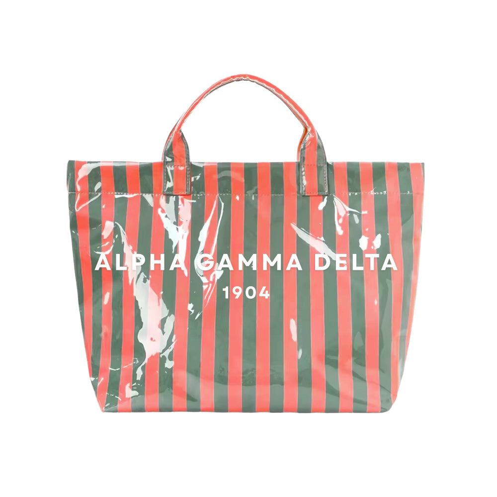 Stripe Sorority Tote Bag