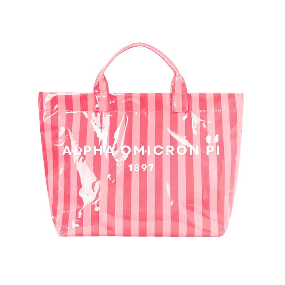 Stripe Sorority Tote Bag
