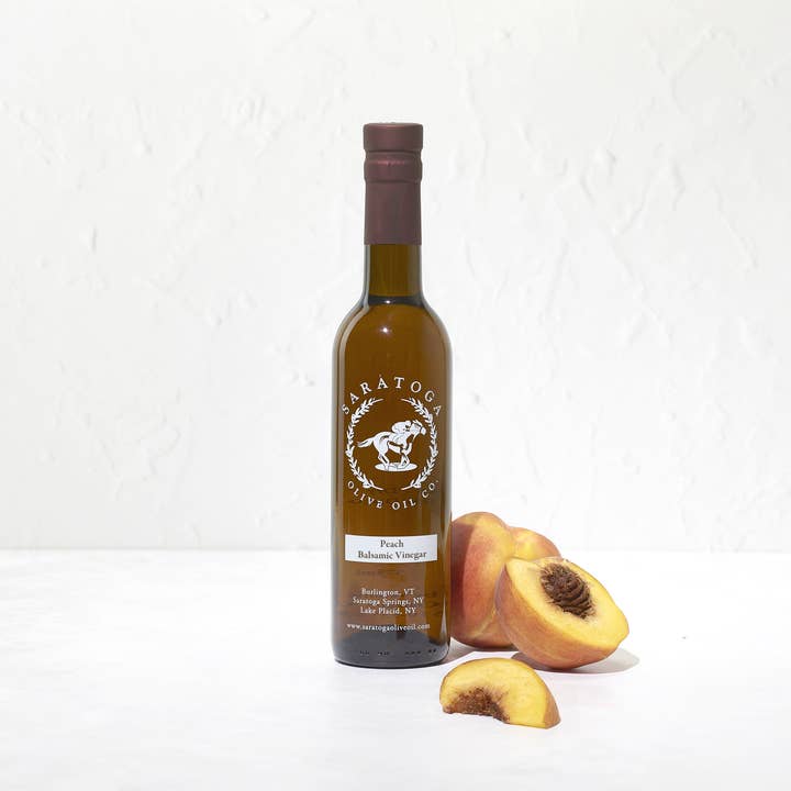 Peach White Balsamic 375ml Saratoga Olive Oil Company 