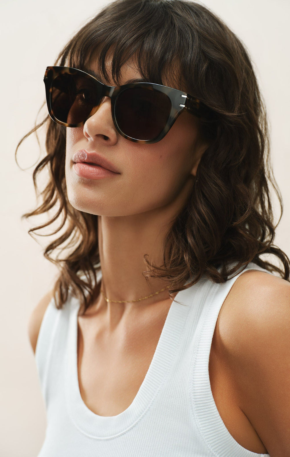 Sunglasses Front Row - Brown Tortoise Brown