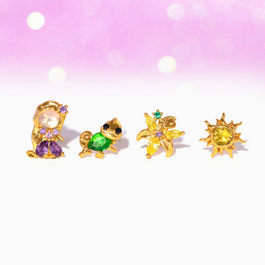 Disney Princess Tangled Earring Set - Gold