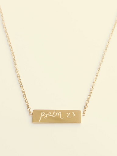Psalm 23 Necklace - Gold