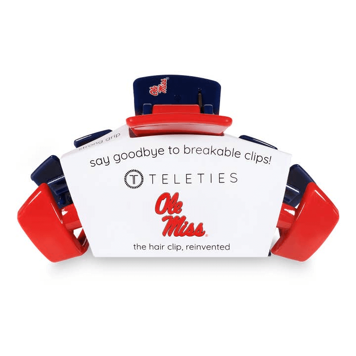 Teleties University of Mississippi Large Hair Clip