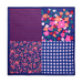 Floral Square Scarf - Navy