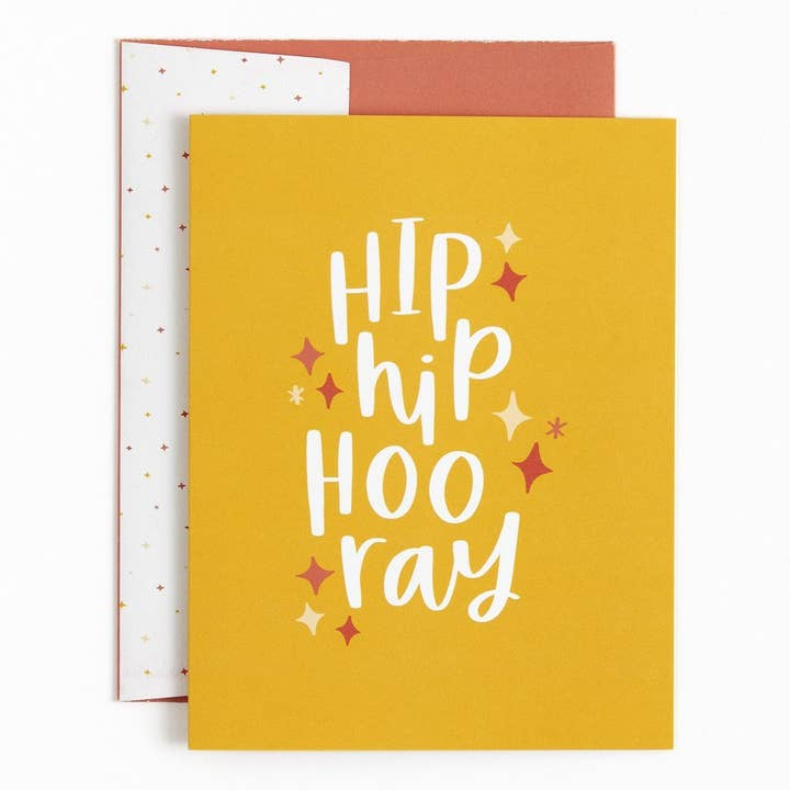 Hip Hip Hooray Congratulations Greeting Card