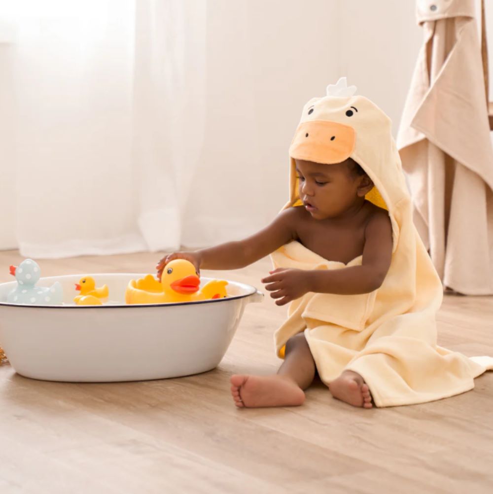 Elegant Baby Duck Bath Set