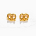 Knot Your Average Pretzel Studs - Gold