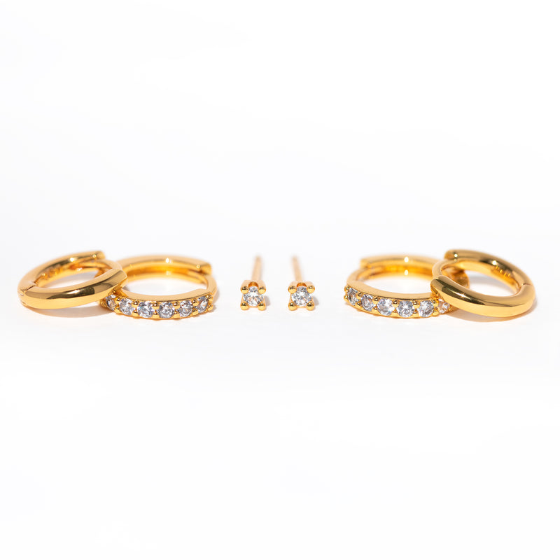 Essentials Earring Set - Gold