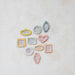 Hand-Painted Stoneware Mini Photo Frame Magnet 10 Styles