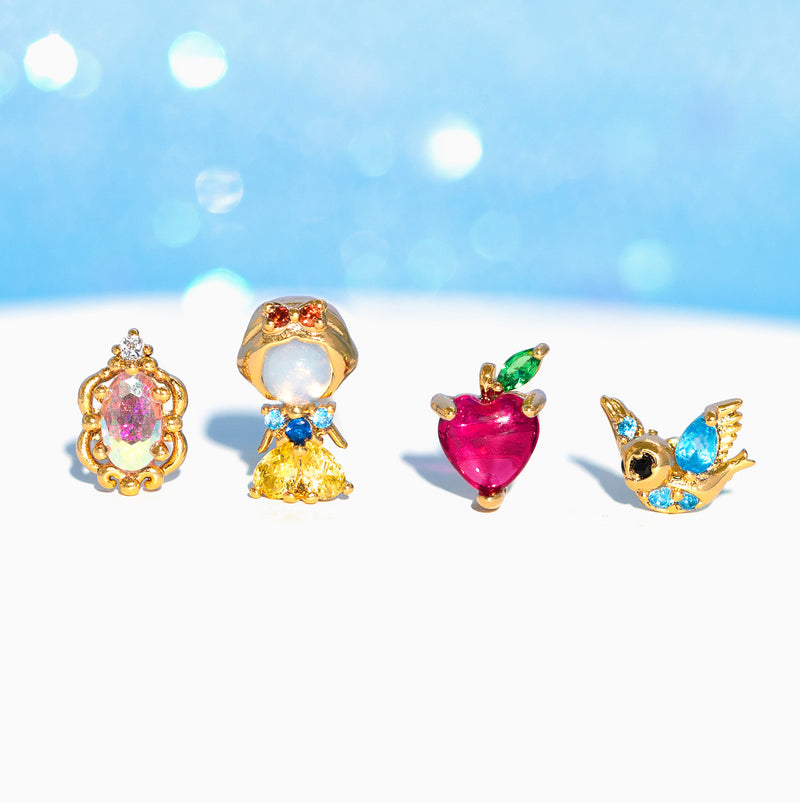 Disney Princess Snow White Earring Set - Gold