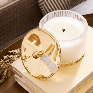 Frasier Fir Med Frosted Wood Grain Candle
