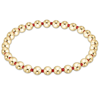 ENewton Hope Grateful Bright Red 5mm Bead Bracelet