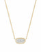 Kendra Scott Necklace Elisa Filigree Metal RHOD/Gold