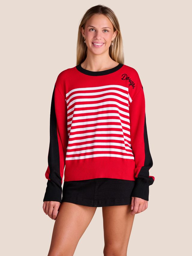 Assorted Collegiate Spirit Stripe Sweater