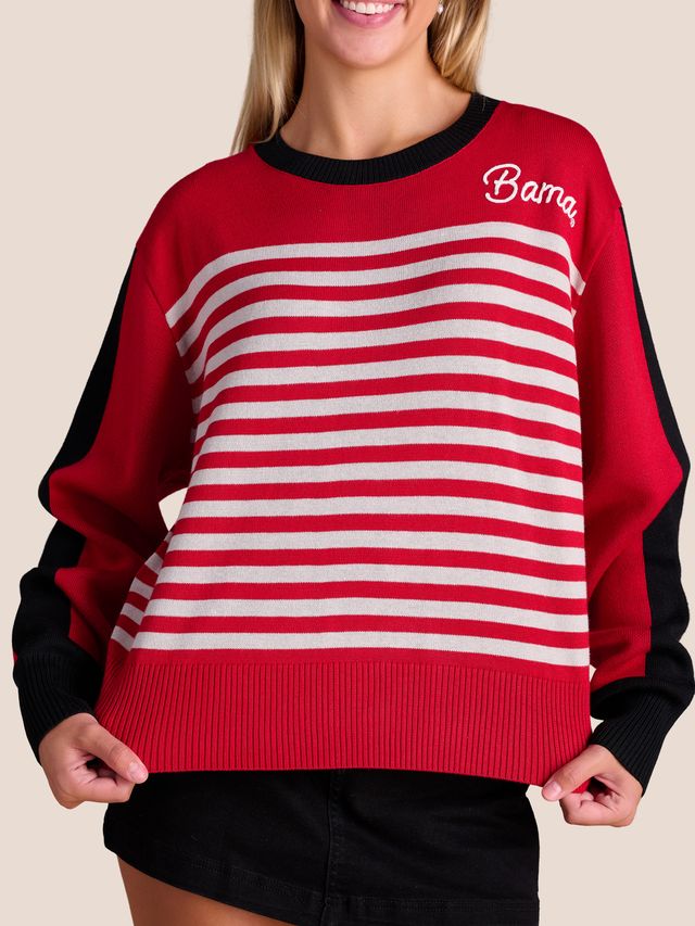 Assorted Collegiate Spirit Stripe Sweater