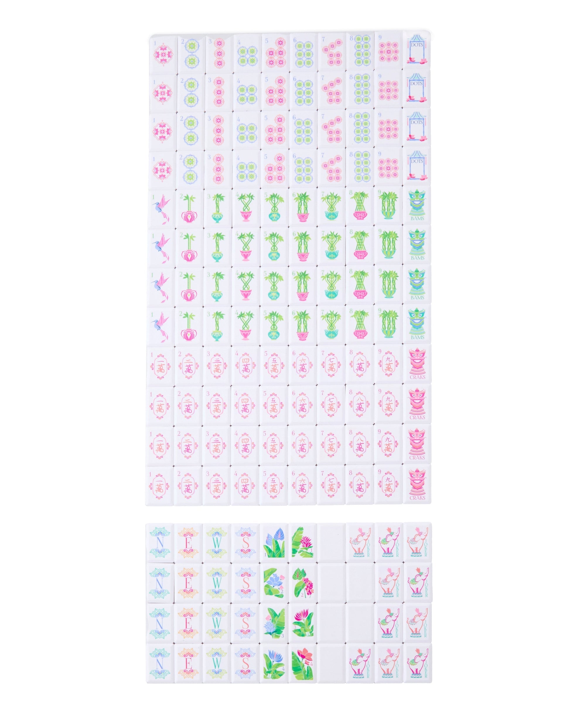 Sheet of decorative stickers with various designs on a white background