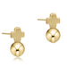 ENewton Signature Cross Gold Stud Earrings