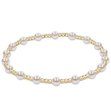 ENewton 4mm Classic Gold Sincerity Pearl Bracelet