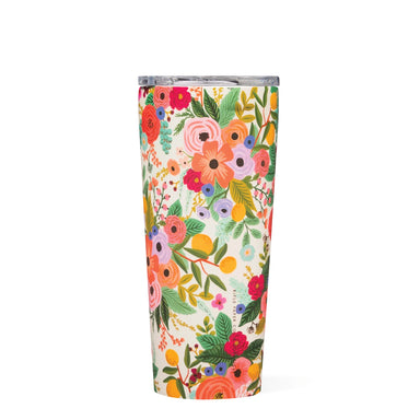 Corkcicle Slim Can Cooler- Gloss Cream Lively Floral - Love of Character