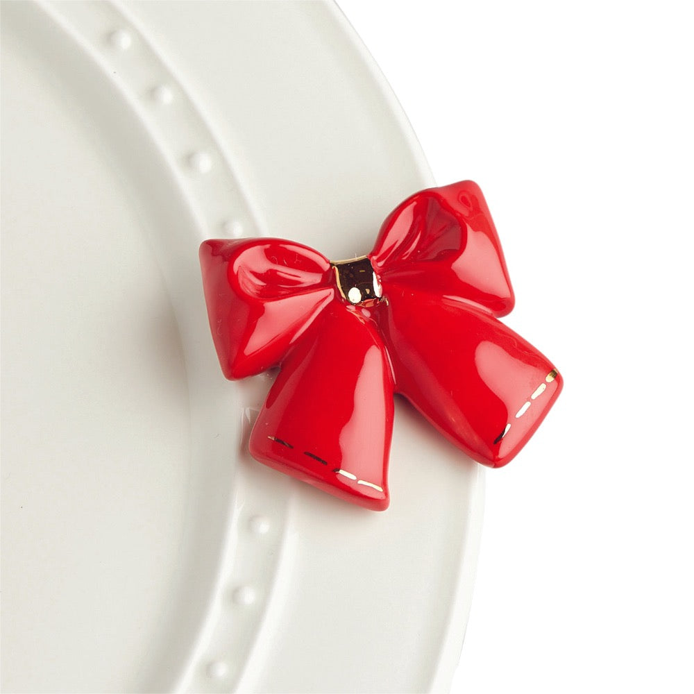 Nora Fleming Wrap it Up Red Bow Mini A238