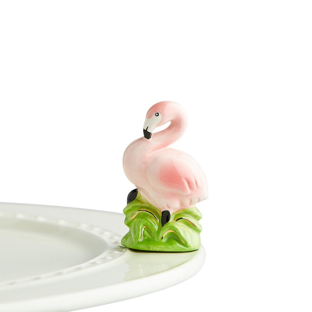 Nora Fleming Tickled Pink Flamingo Mini A205