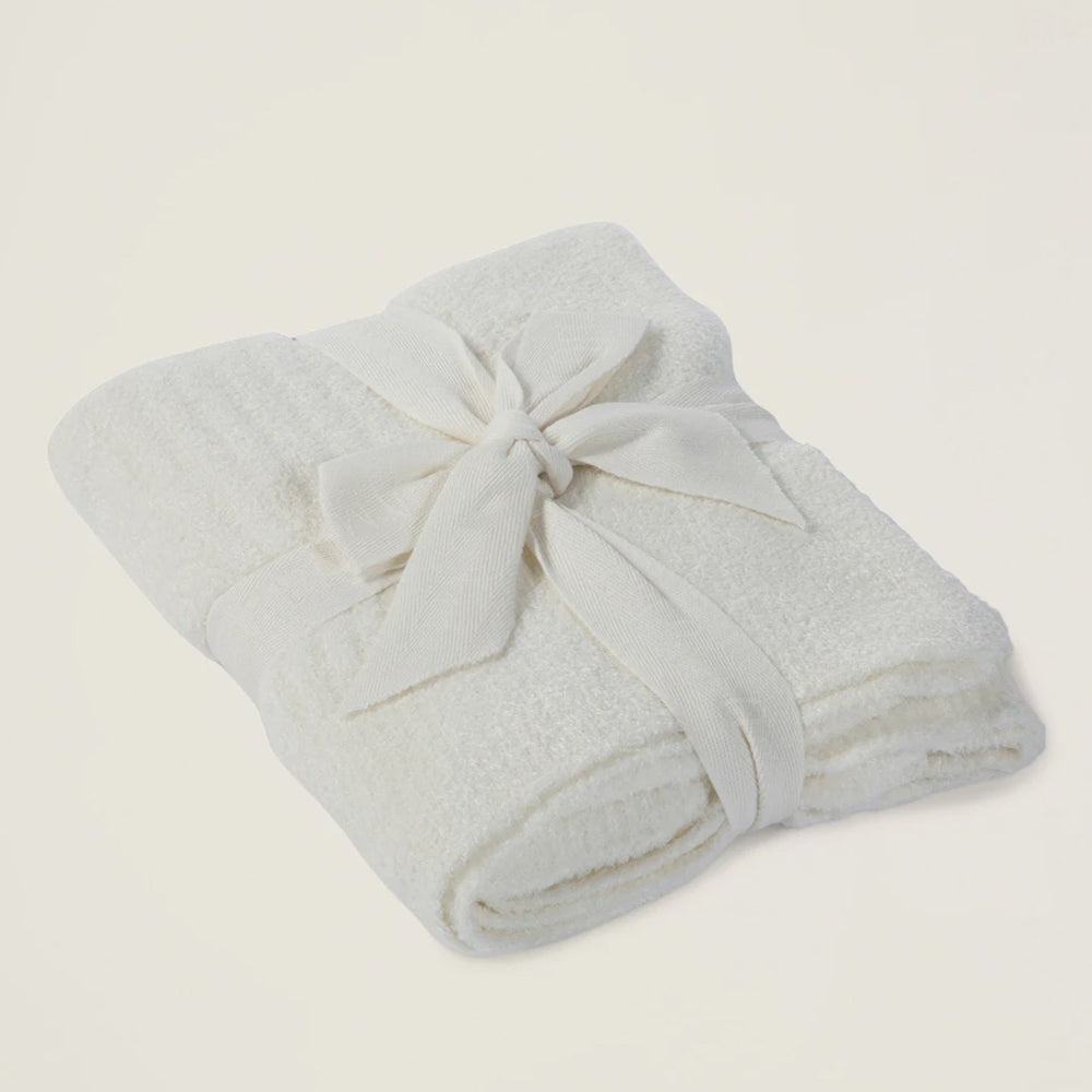 Barefoot Dreams Cozychic Pearl Lite Ribbed Baby Blanket