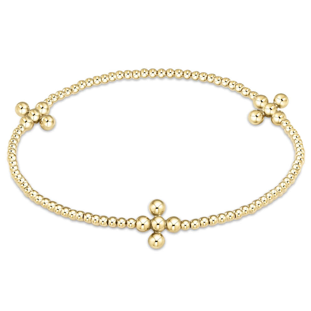 ENewton 2mm Signature Cross Bracelet
