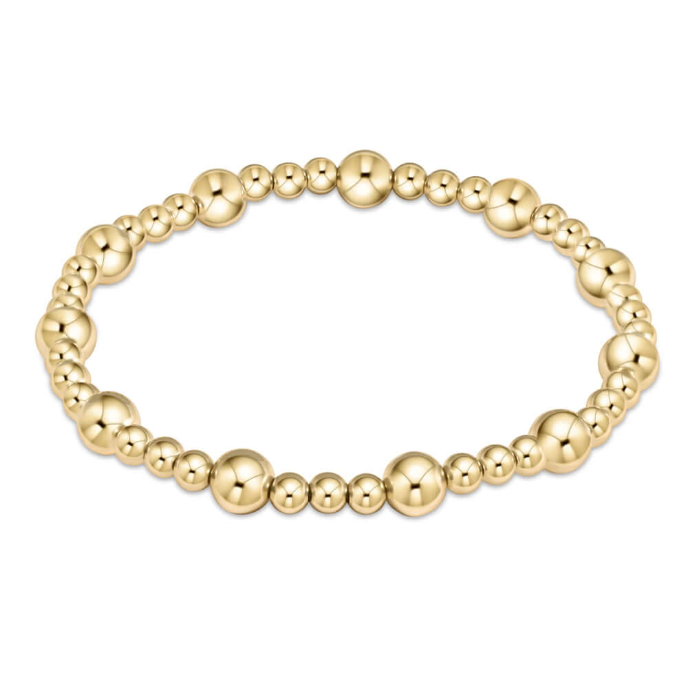 Bracelet Extended Classic Sincerity 6mm Gold Bead