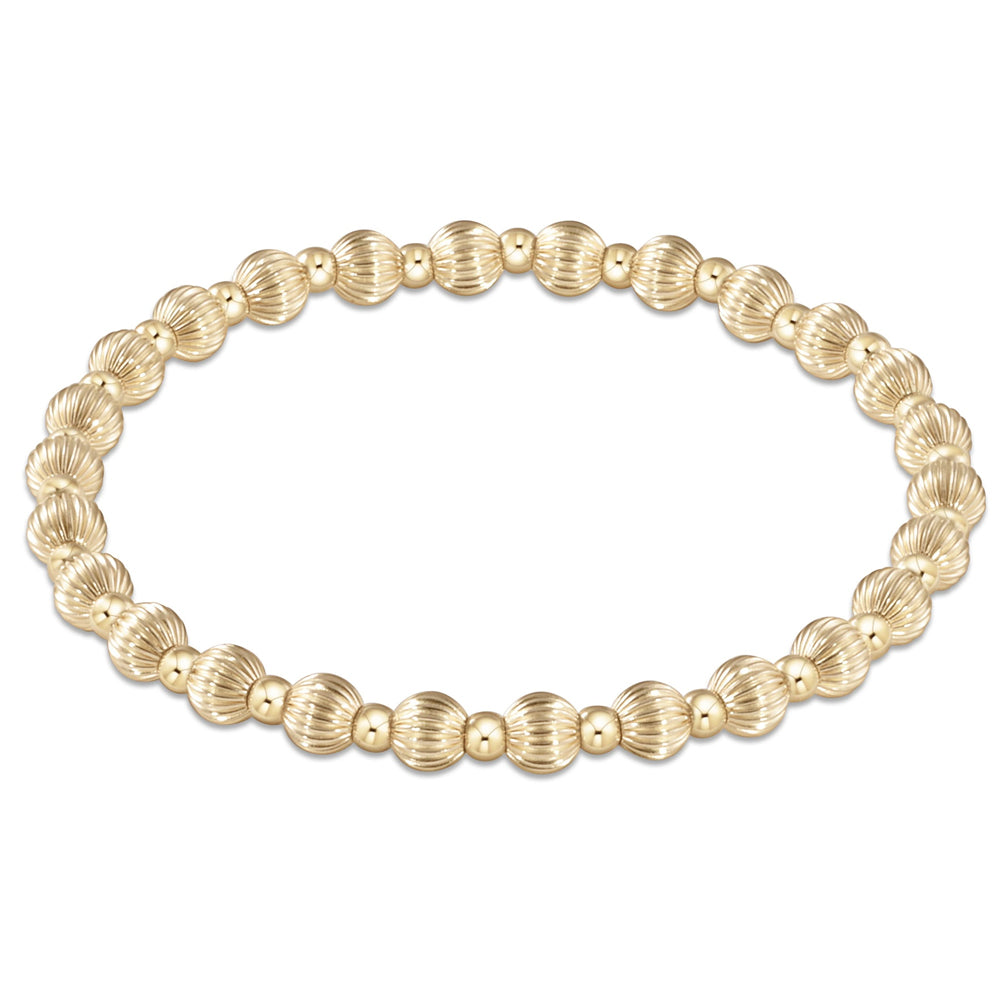ENewton 5mm Gold Dignity Grateful Bracelet