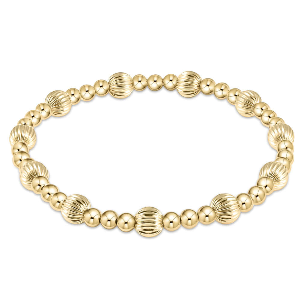 Bracelet Extended Dignity Sincerity 6mm Gold Bead