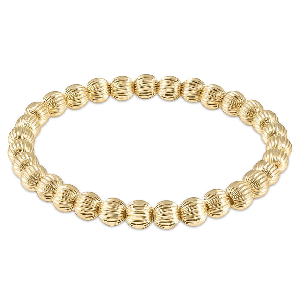 Bracelet Extended Dignity 6mm Gold Bead