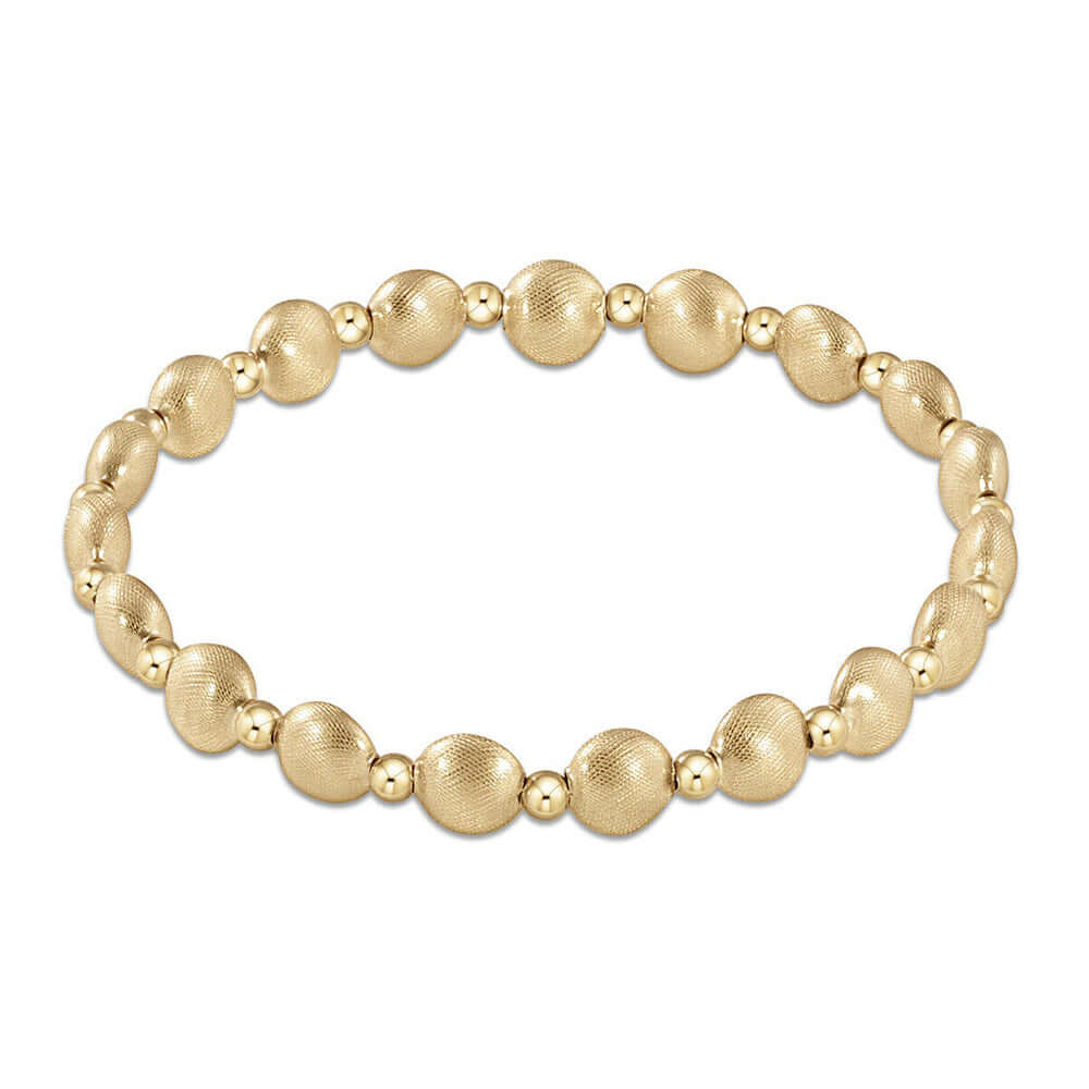 Bracelet Extended Honesty Grateful 6mm Gold Bead