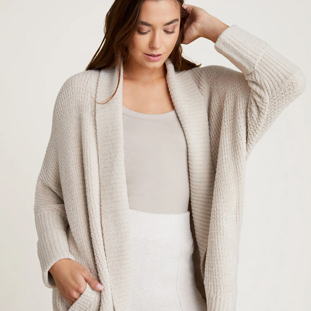 Cozychic L/Xl Lite Waffle Cocoon Ca Stone By Barefoot Dreams