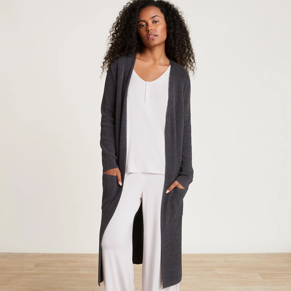 Cozychic Small Long Cardi Carbon By Barefoot Dreams