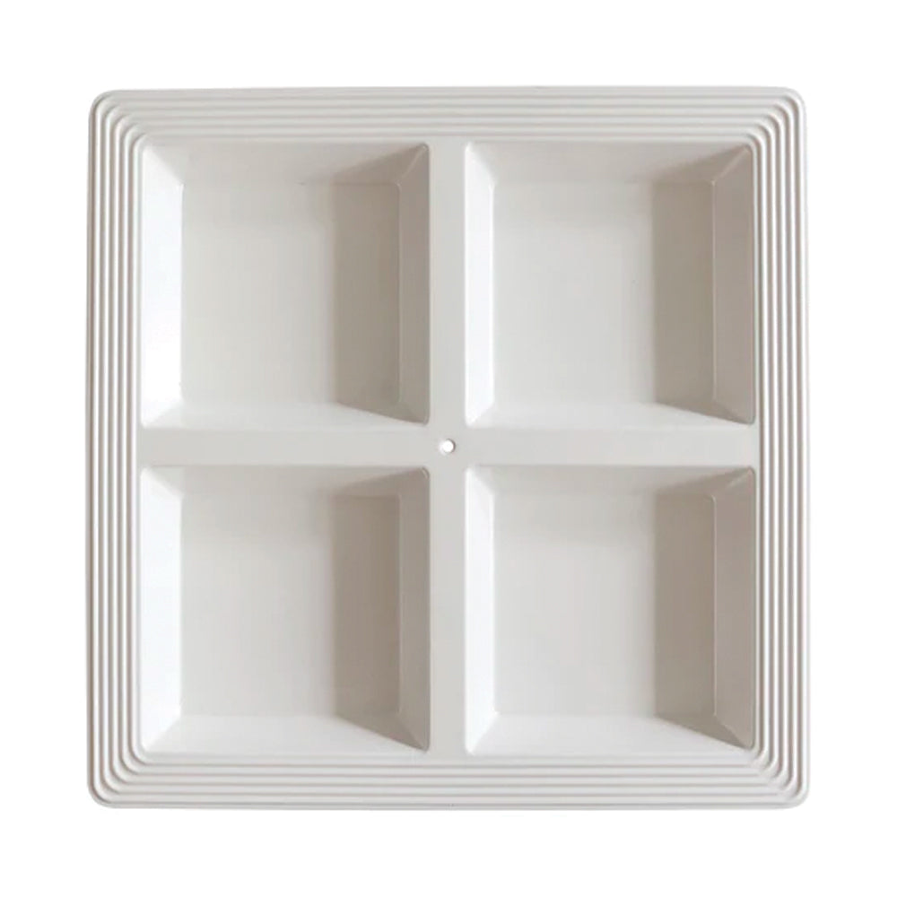 Melamine Square Sectioned Server Pinstripes MEL10 By Nora Fleming