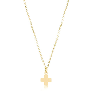 ENewton Gold Signature Cross Charm Necklace